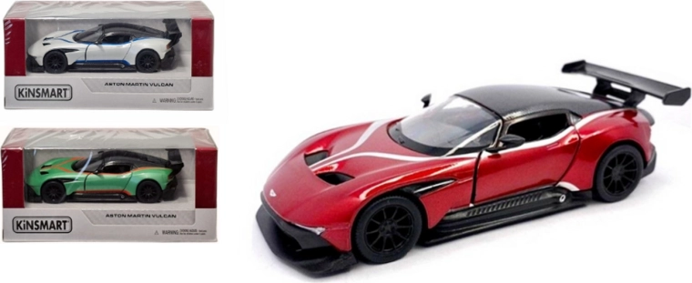 Kinsmart Aston Martin Vulcan 1:38 – kovinski model avtomobila s pull-back pogonom