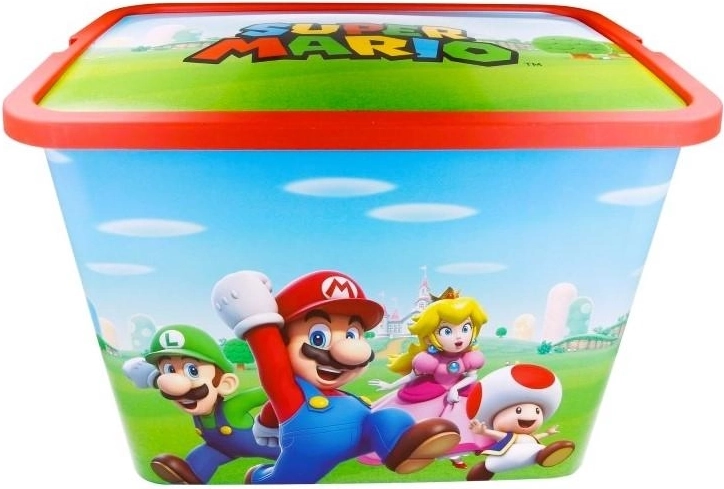 Shranjevalna škatla s pokrovom Super Mario 23 l