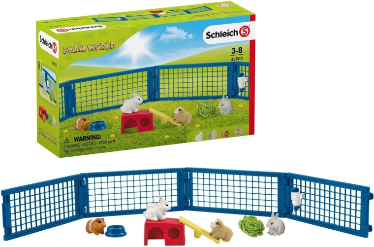 SCHLEICH Farm World® 42500 Ograjena arena za zajčke in morske prašičke