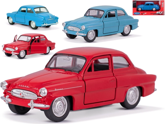 Kovinski model avtomobila Škoda Octavia Welly 1:32 z odpiralnimi vrati