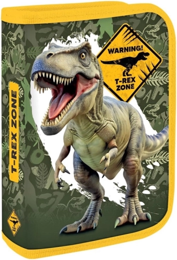 Enonadstropna prazna šolska peresnica T-Rex - 1 kos