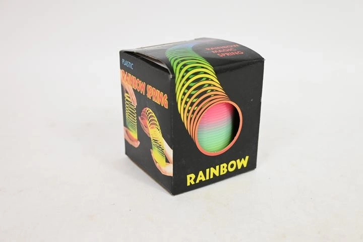Mavrična vzmet slinky 5 cm v škatlici