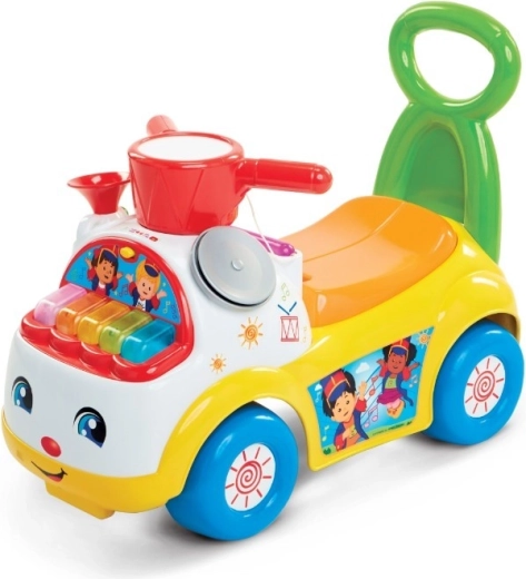 Fisher-Price glasbeno poganjalno vozilo Rumena glasbena parada