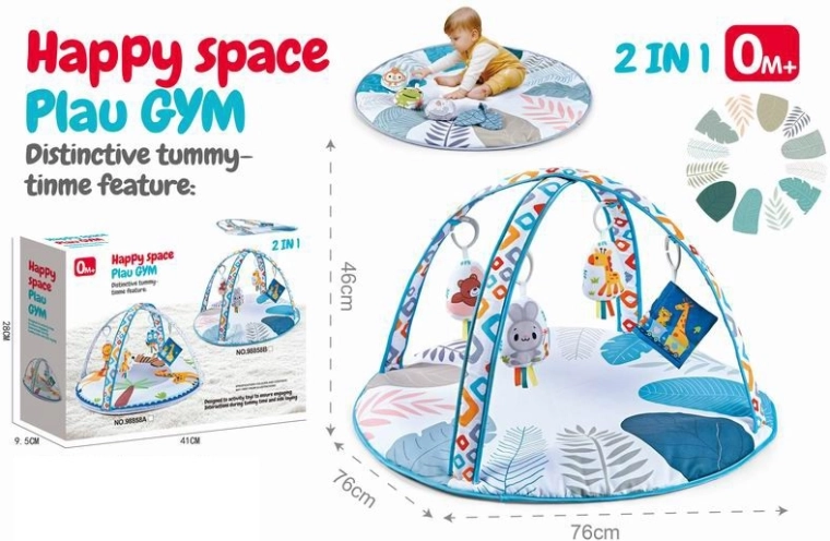 Izobraževalna igralna podloga za dojenčke 2-v-1