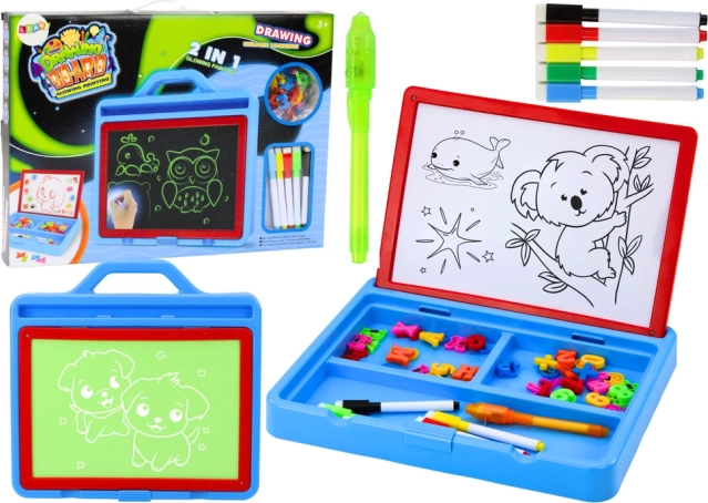 Magnetna risalna tabla 2v1 s slikanjem s svetlobo