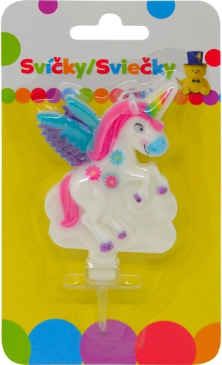 Rojstnodnevna svečka z samorogom in držalom