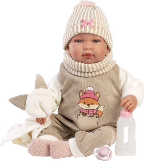 Llorens New born realistična dojenčkova lutka z zvoki 44 cm