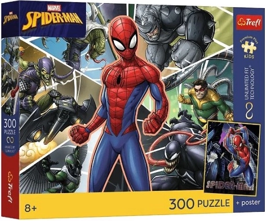 Otroške sestavljanke Premium Plus Kids Spider-Man Skriti junak 300 kosov