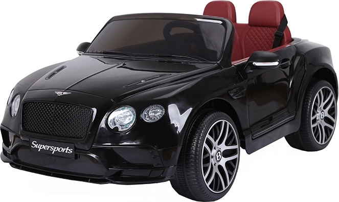 Električni avtomobilček BENTLEY Supersport, črn, 2×6 V 7 Ah, z dvema motorjema
