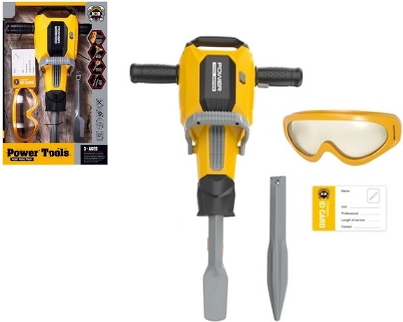 Otroško pnevmatsko kladivo Power Tools – rumeno