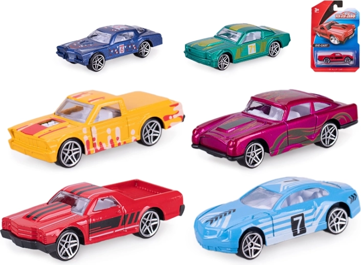 Kovinski dirkalni avtomobilček 8 cm z prostim tekom