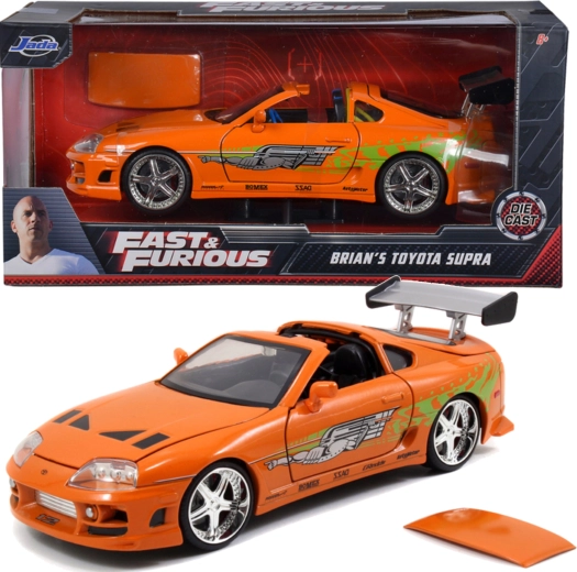 Toyota Supra Fast & Furious kovinski model 19 cm