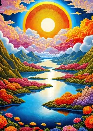 Enjoy puzzle Gladek sončni vzhod 1000 koščkov