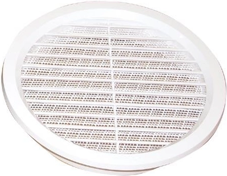Prezračevalna rešetka z mrežico, premer 125 mm, bela