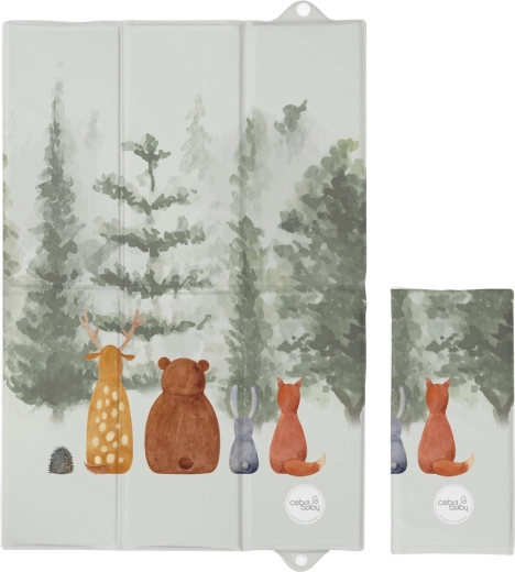 Ceba Baby potovalna previjalna podloga basic forest companions 60 × 40 cm