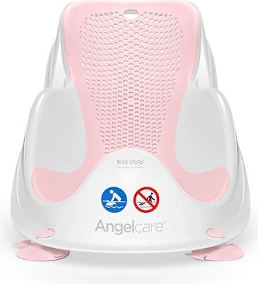 Angelcare ležalnik za kad FIT svetlo rožnat