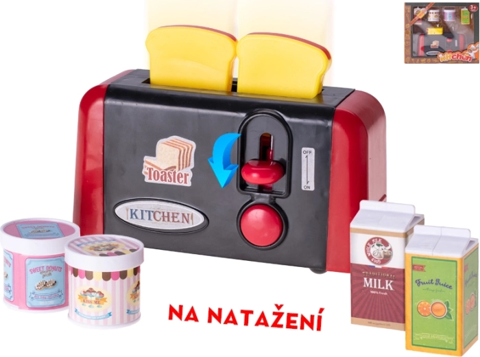Otroški navijalni toaster z dodatki
