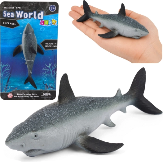 Realistična gumijasta figurica morskega psa 18 cm