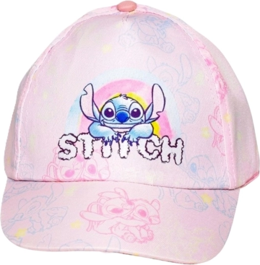 Rožnata kapa s šiltom Lilo in Stitch