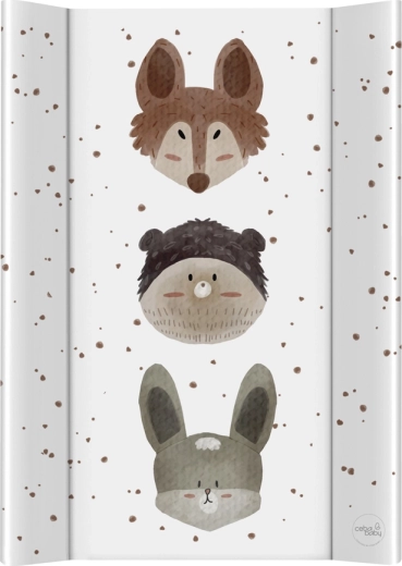 Ceba Baby previjalna podloga s trdo desko 50 × 70 cm basic cute animals