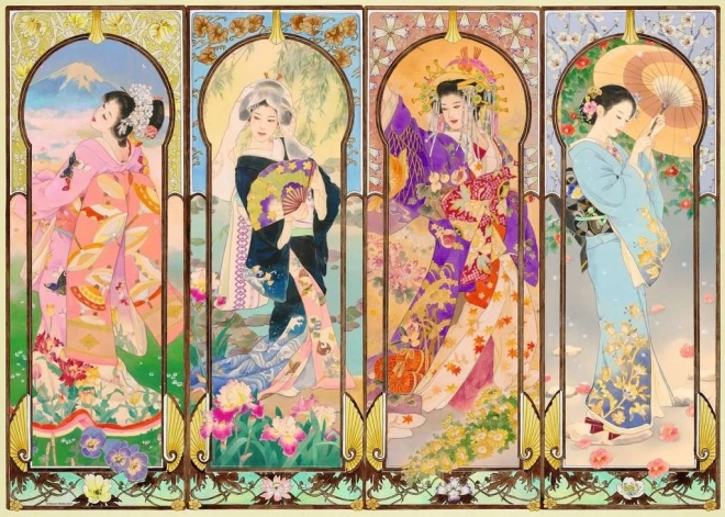 Sestavljanka Ravensburger Štiri letni časi 1000 koščkov