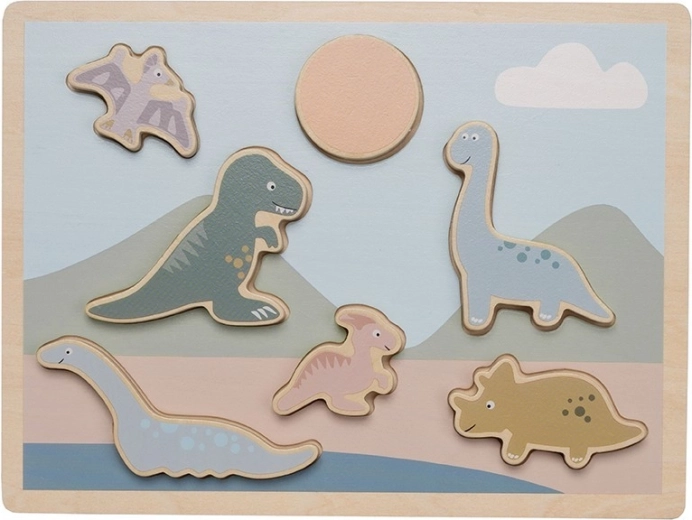 Jabadabado lesene vstavljanke – dinozavri