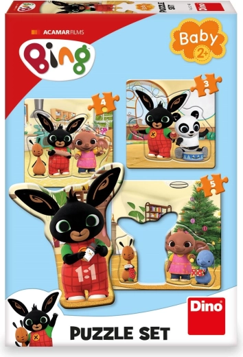 Otroški puzzle Bing in prijatelji 3 v 1 (3, 4, 5 kosov)