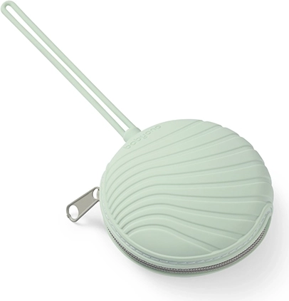 BabyOno silikonski etui za dudo z zadrgo, mint 0m+