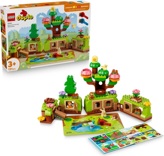 LEGO DUPLO gozd raziskovalcev z divjimi živalmi