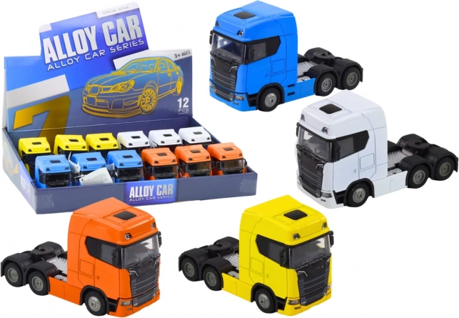 Kovinski tovornjak 1:32 brez polprikolice z dvižno kabino, lučmi in zvoki