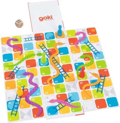 XXL Snakes and Ladders in a fold-out cube - 1 piece