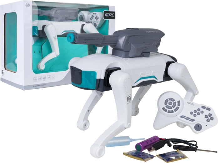 Daljinsko vodeni robotski pes KEEPER 300 z gelnim blasterjem