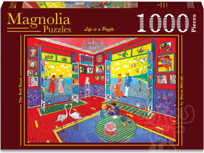 Magnolia puzzle rdeča soba 1000 kosov
