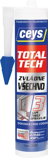 Univerzalno lepilo in tesnilo 290 ml CEYS TOTAL TECH prozorno