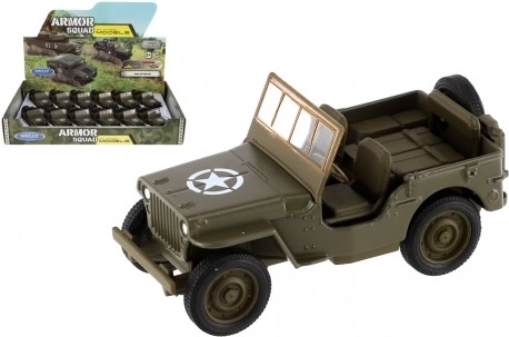 Welly military jeep model Jeep Willys MB 1941 with pull-back action 10 cm - 1 piece