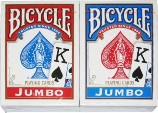 Igralne karte BICYCLE Rider Back Jumbo Index – 2 paketka