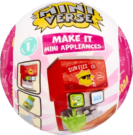 MGA’s Miniverse Make It Mini appliances – mini avtomat za gazirane pijače - 1 kos