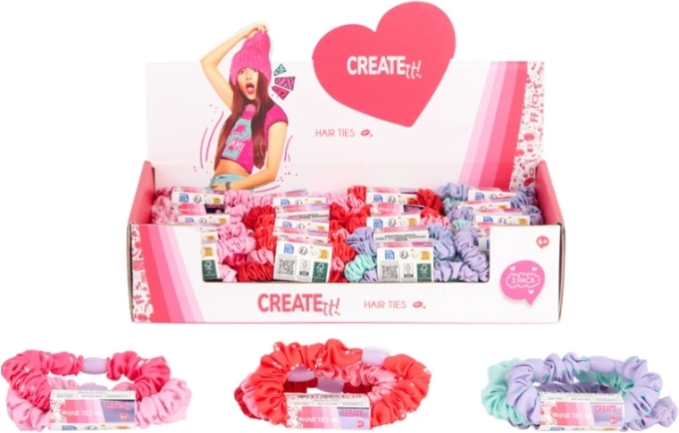 Create It! tkaninska elastika za lase (scrunchie)