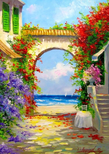 Sestavljanka Ob obali 1000 kosov