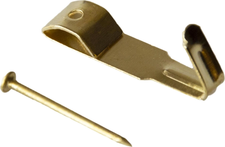 Kovinski stenski kavelj IXA, velikost 2, medeninjen (250 kosov)