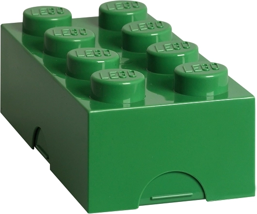 Lego škatla za malico temno zelena