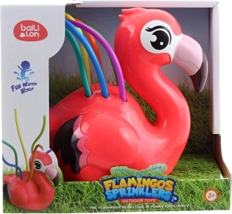 Vrtni vodni razpršilnik flamingo za otroke