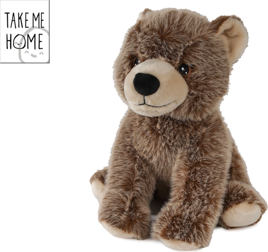 Sedeči plišasti medvedek Take Me Home 30 cm