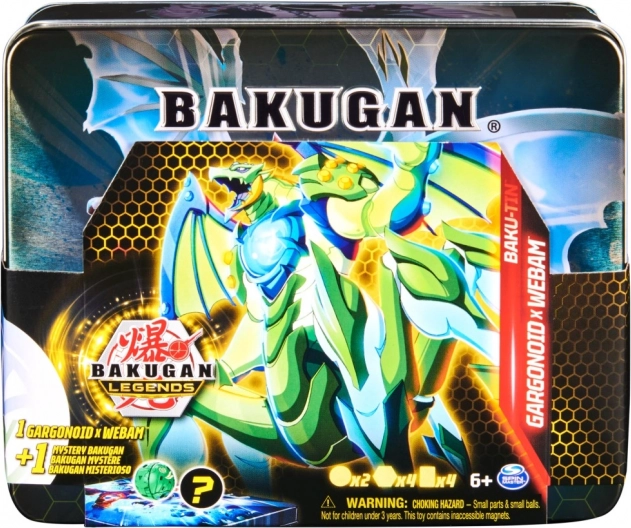 Bakugan Kovinska škatla z ekskluzivnim Bakuganom S5