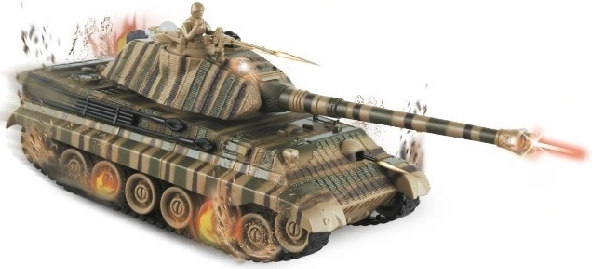 RC tank King Tiger z bojno opremo