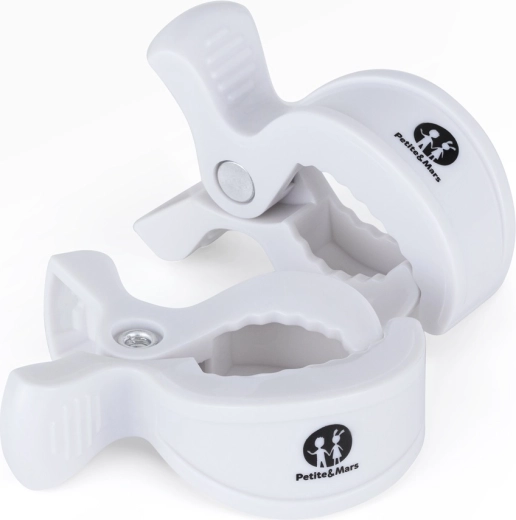 Sponke za voziček PETITE & MARS Peg, bele, 2 kosa