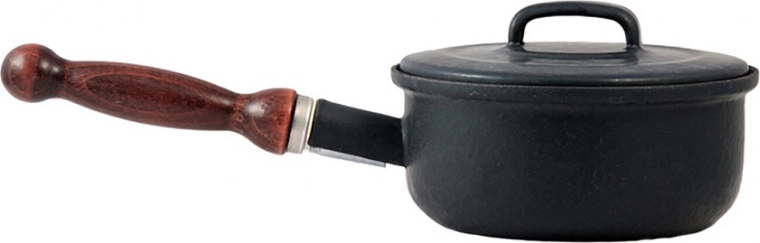 Emajliran lonec s pokrovom 16 cm, 1,25 l z odstranljivim ročajem