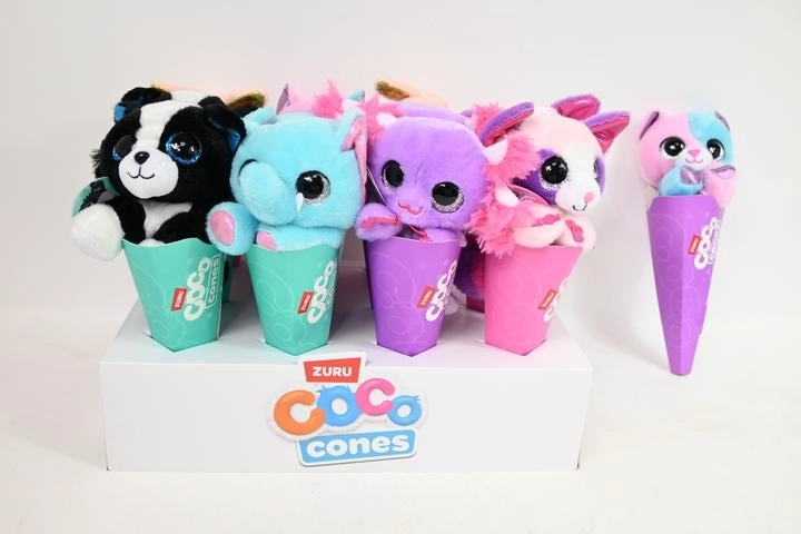 ZURU Coco Cones plišasta živalca v kornetu