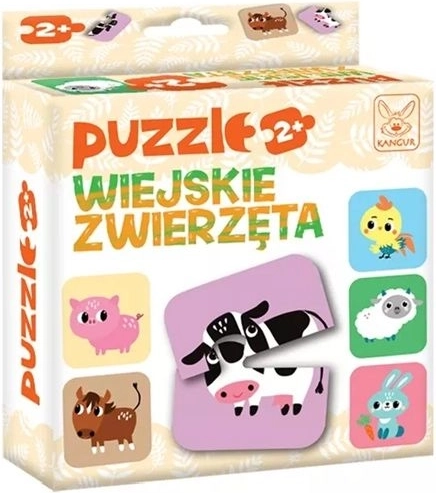 Sestavljanka Kmečke živali 2+