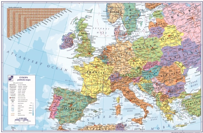 Podstavek za mizo Evropa 60x40 cm